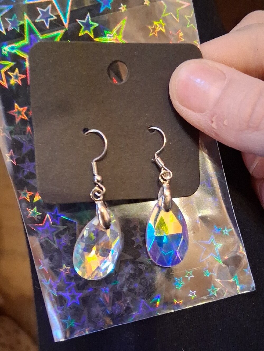 $8 Each Or Bundle 5/$20 Crystal Teardrop Dangle Earrings - Iridescent